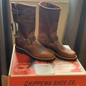 Authentic Chippewa leather boots- 6.5